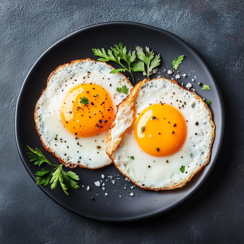 煎蛋顶部视角宣传照