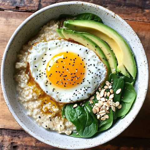 咸香燕麦蛋片碗