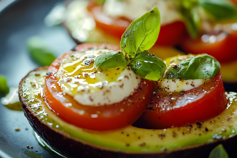 番茄莫扎里拉填馅牛油果