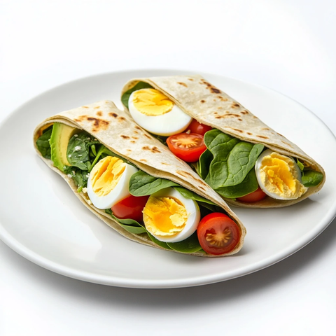 酪梨鸡蛋菠菜乳酪卷