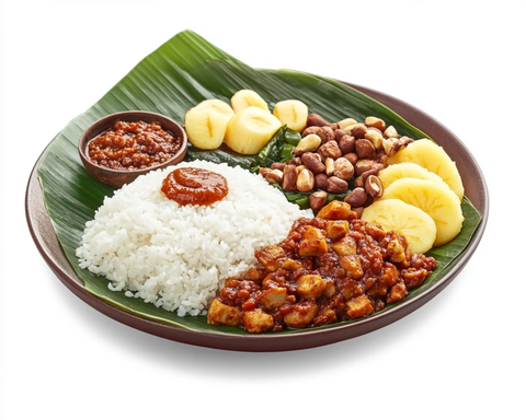 椰浆饭香蕉叶包裹