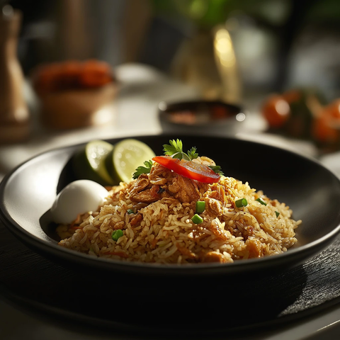 印尼炒饭搭配负空间设计