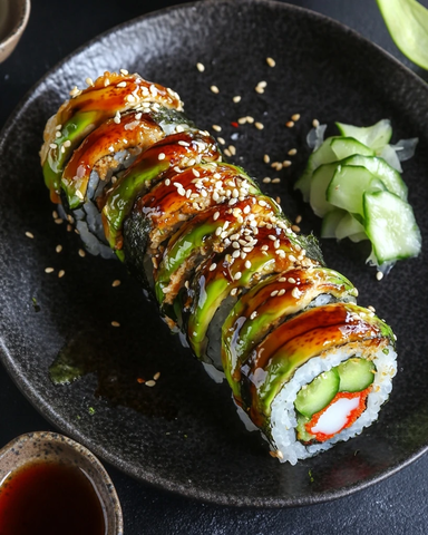 鳗鱼牛油果寿司卷