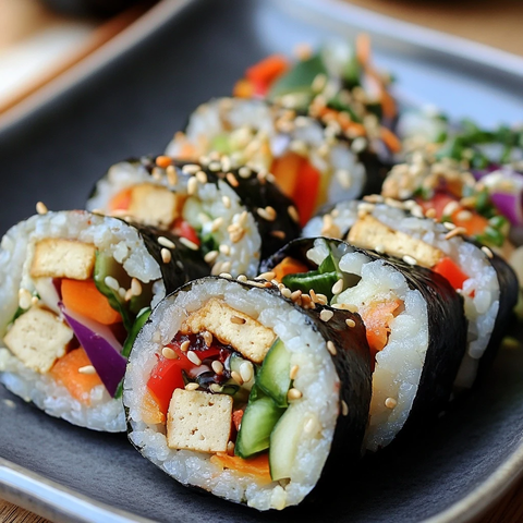 豆腐蔬菜紫菜包饭