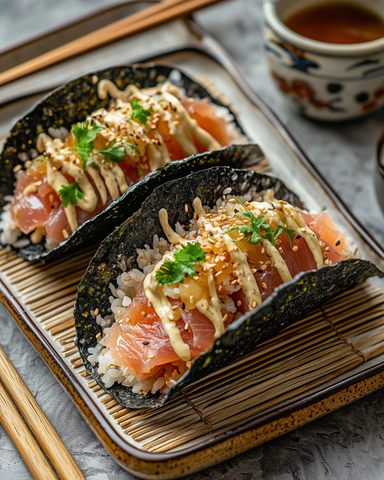 海苔卷金枪鱼寿司塔可