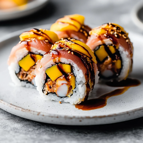 虾天妇罗辣蟹肉寿司卷