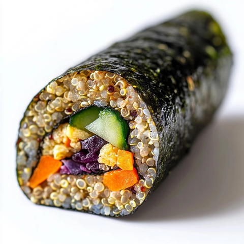 三角形紫菜包饭切面展示