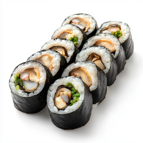 海鲜寿司卷配青口贝