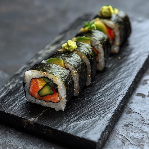 海苔卷三文鱼牛油果寿司