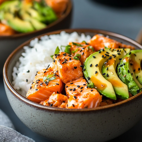 三文鱼牛油果波奇饭