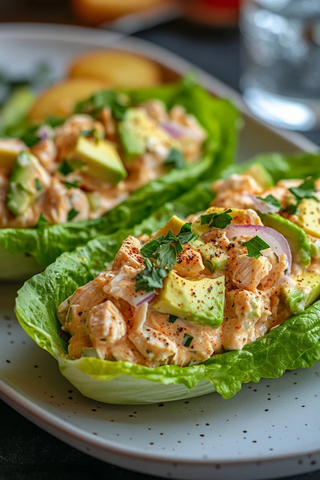 鸡生菜杯水杯白盘