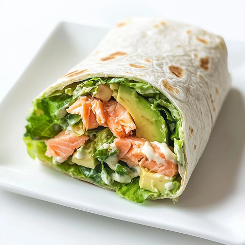 新鲜三文鱼牛油果卷