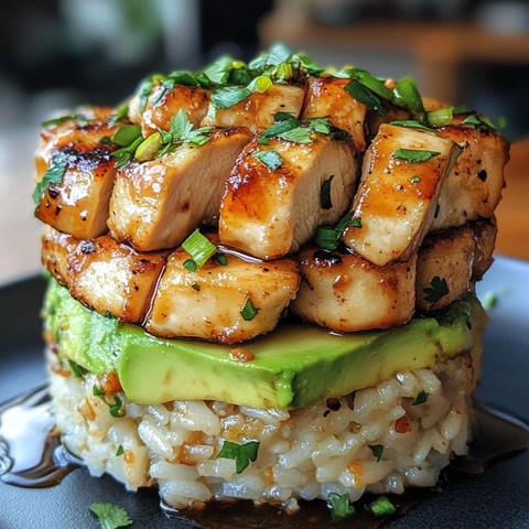 蜂蜜青柠鸡配牛油果饭卷