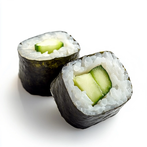 小黄瓜寿司卷切片