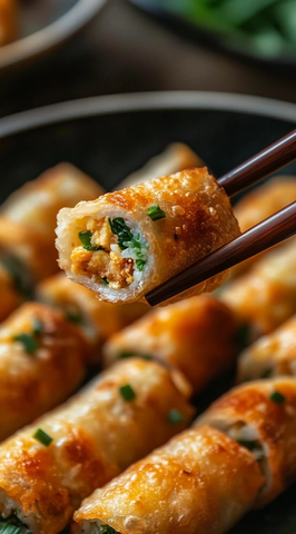 蛋卷与蔬菜配料蒸鱼馅