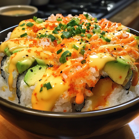 黄油奶酪加州卷碗