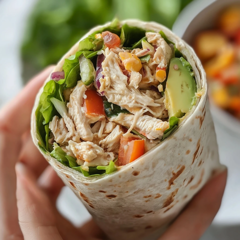 鸡肉牛油果健康卷