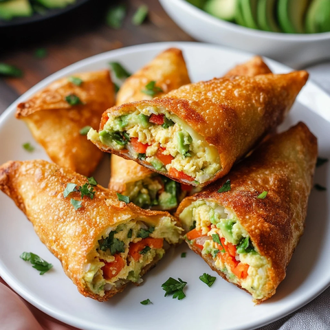 空气炸锅牛油果蛋卷