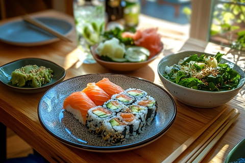 寿司午餐桌布置