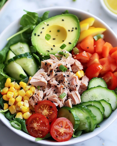 金枪鱼蔬菜能量碗