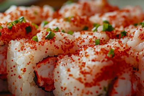 辣味蟹卷实拍特写