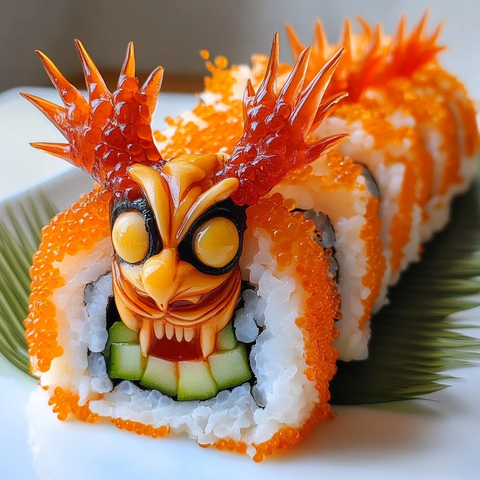 武士刀与寿司融合盛宴