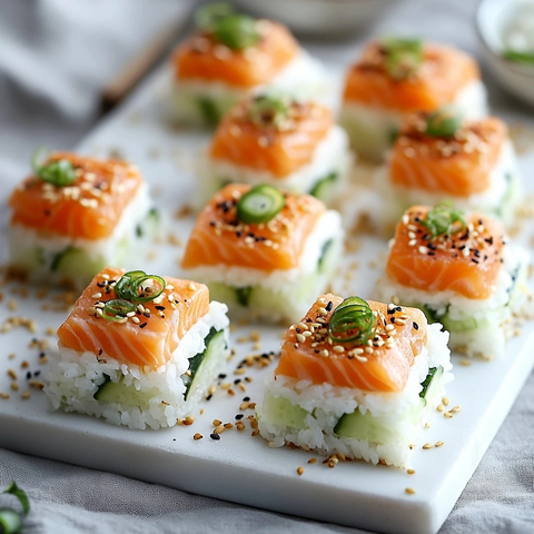 白板上的寿司拼盘