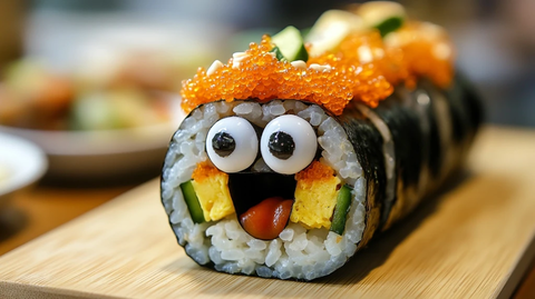 唱歌的紫菜包饭眼睛嘴巴