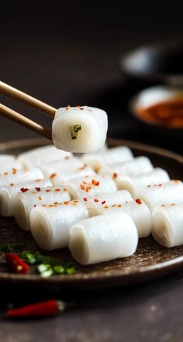 丝卷三角排列辣酱相伴