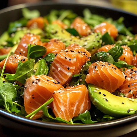 三文鱼牛油果沙拉