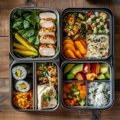 学校午餐盒自制健康食物