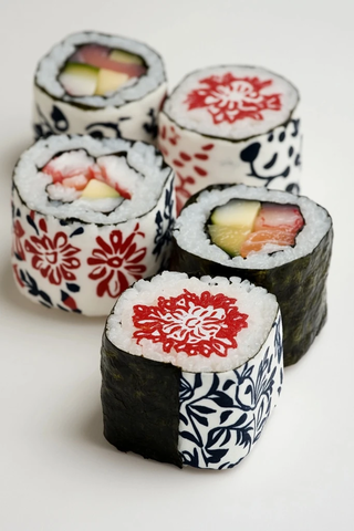 寿司海苔替换罗马尼亚图案