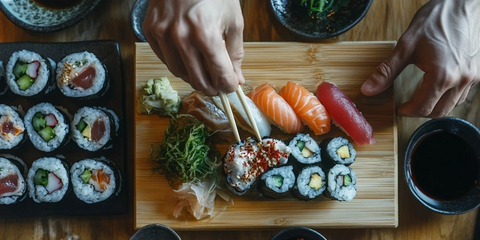 寿司手卷海苔美食