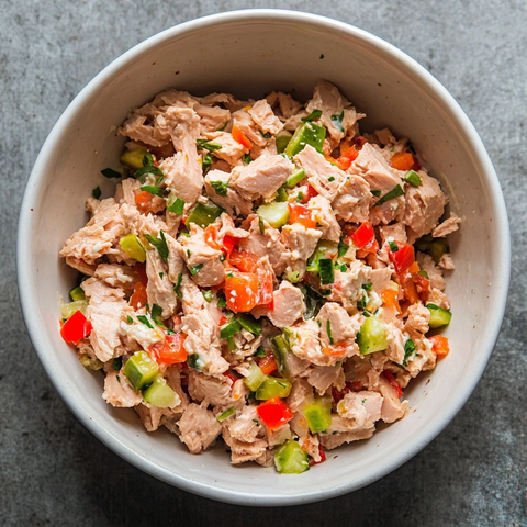 混合金枪鱼蔬菜沙拉