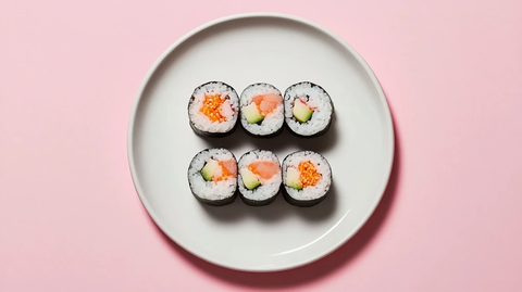 金枪鱼紫菜包饭特写