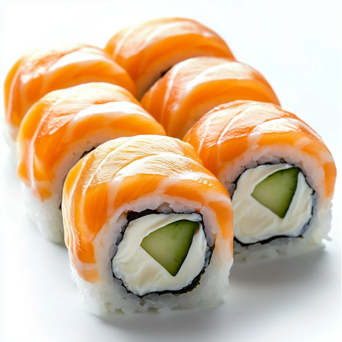 新鲜三文鱼费城卷寿司