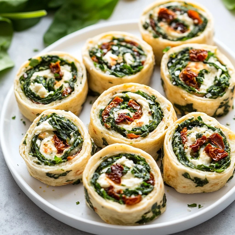 菠菜羊奶芝士番茄卷