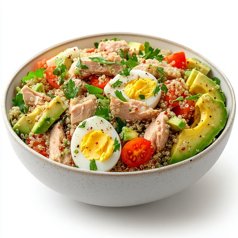 金枪鱼藜麦牛油果沙拉