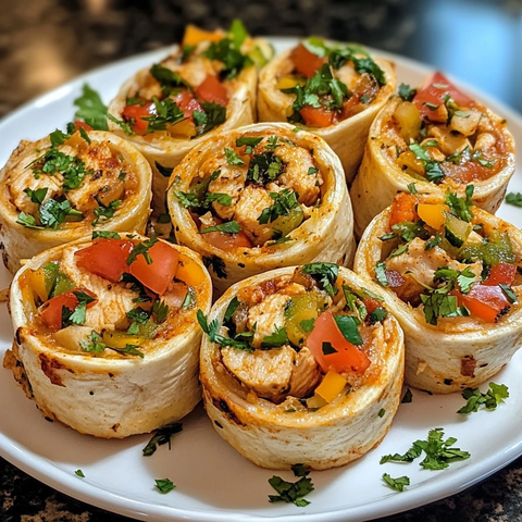 鸡肉卷饼与配料特写