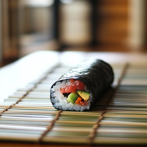 寿司卷餐桌摆放