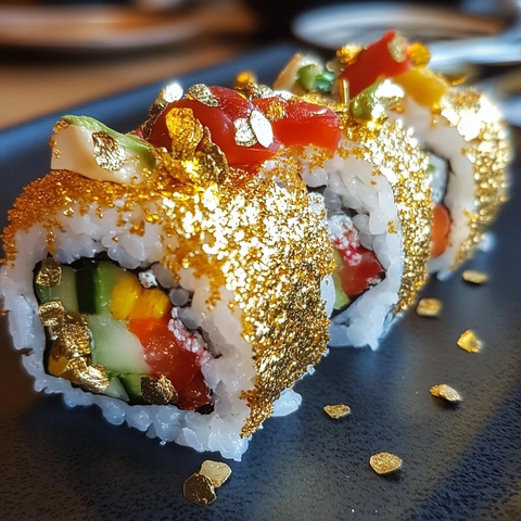 黄金蔬菜卷寿司