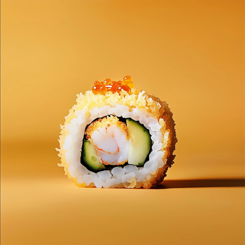 虾肉黄瓜天妇罗寿司卷