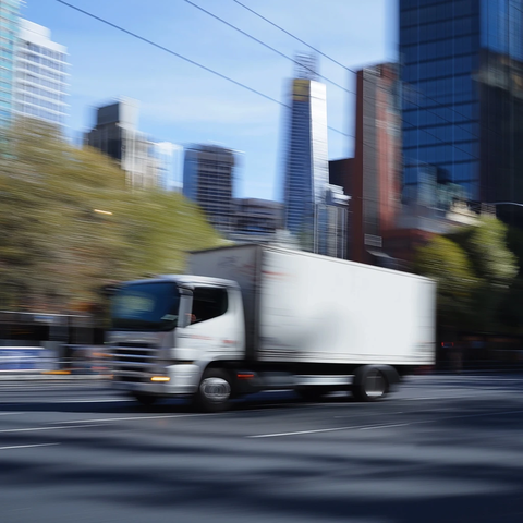 日本卡车城市穿梭