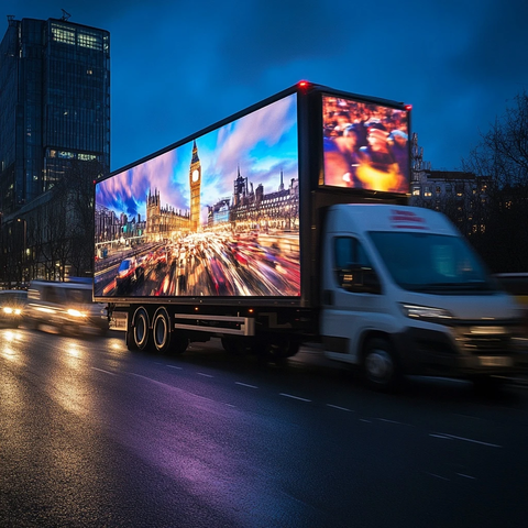 货车侧屏广告摄影