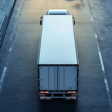 轻型卡车后视图