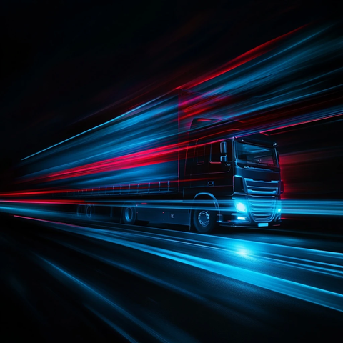 动态卡车蓝光影子