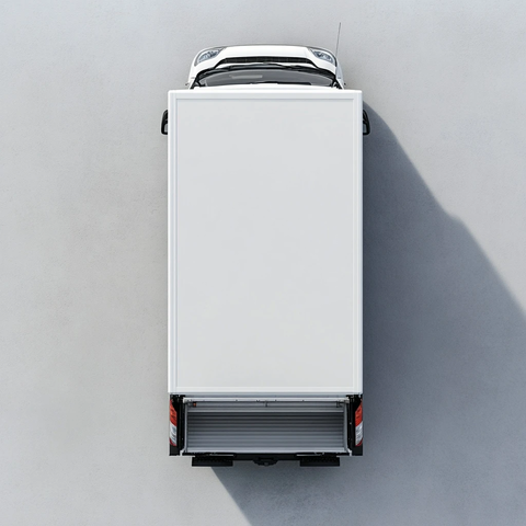 冷藏货车顶部视角图