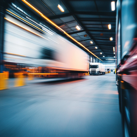 繁忙装货区清晰一角