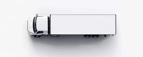 卡车左转顶部视角