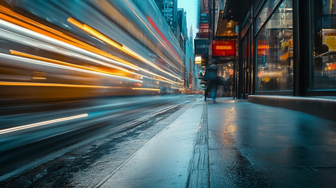 街景行人车辆动态